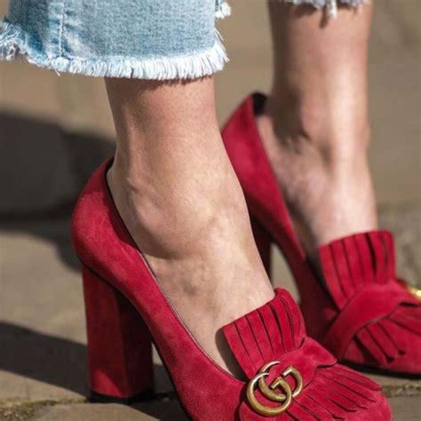 gucci red high heels|Gucci 6 inch heels.